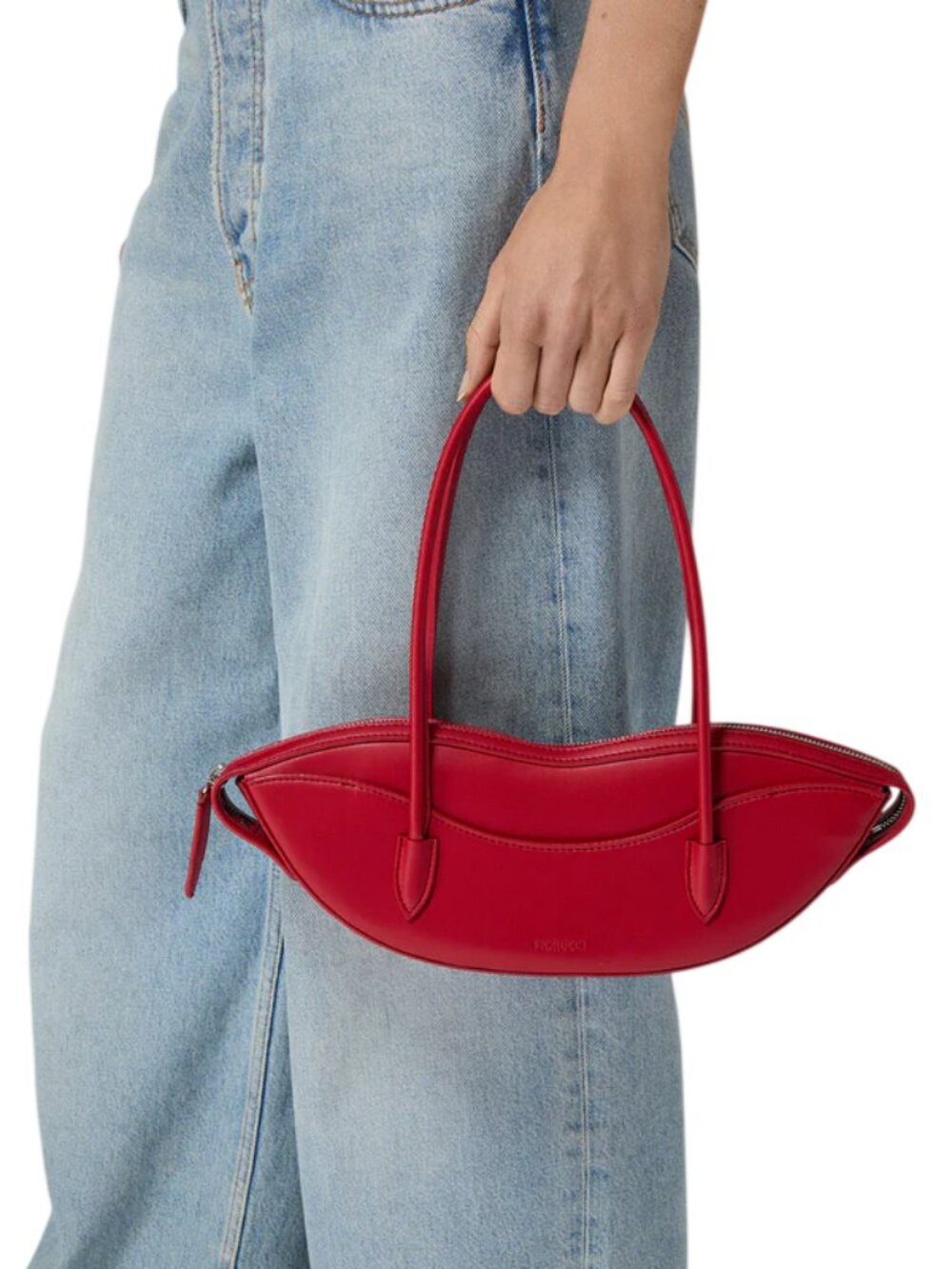 NWT Fiorucci Faux Leather Red Lips Handbag
